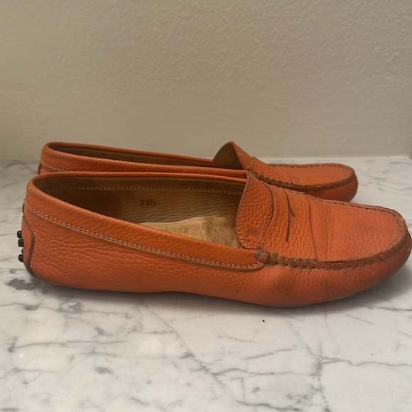 Tods Gommino orange driving shoes. Women’s 38 1/2​​​​​​ - Picture 8 of 10